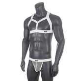 Chest Harness + Mesh Jockstrap Erotic Clubwear